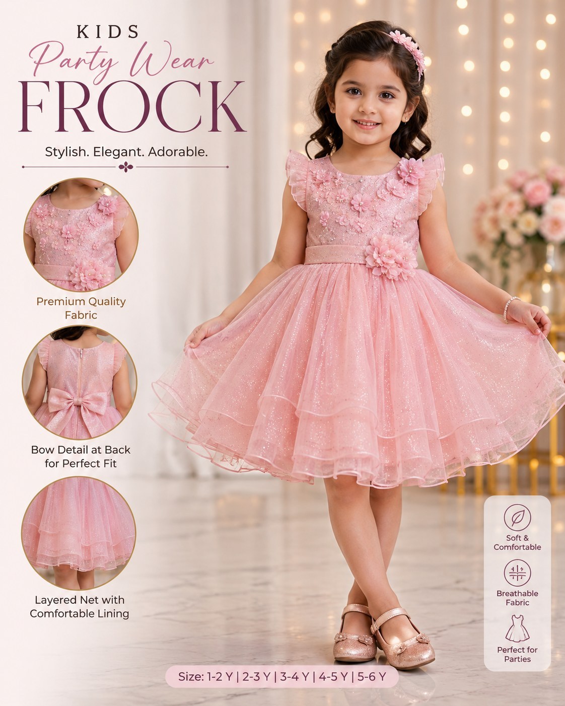 Kids Frock Party Wear